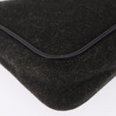 PRADA PRADA Sports Accessory Pouch Canvas Wool Black Auth 203830A-17