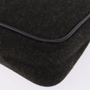 PRADA PRADA Sports Accessory Pouch Canvas Wool Black Auth 203830A-18
