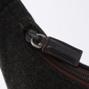 PRADA PRADA Sports Accessory Pouch Canvas Wool Black Auth 203830A-9