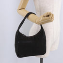 PRADA PRADA Sports Accessory Pouch Canvas Wool Black Auth 203830A-23