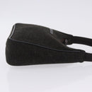 PRADA PRADA Sports Accessory Pouch Canvas Wool Black Auth 203830A-4