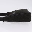 PRADA PRADA Sports Accessory Pouch Canvas Wool Black Auth 203830A-5