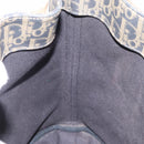 Christian Dior Trotter Canvas Shoulder Bag PVC Navy Gold Auth 203833-24