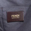 FENDI Tote Bag Leather Green Gold Auth 203838A-22