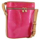 LOUIS VUITTON Monogram Vernis Sullivan Vertical Fuchsia Pink M91259 Auth 203839V-1