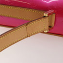 LOUIS VUITTON Monogram Vernis Sullivan Vertical Fuchsia Pink M91259 Auth 203839V-8