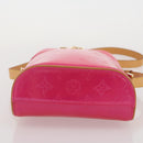 LOUIS VUITTON Monogram Vernis Sullivan Vertical Fuchsia Pink M91259 Auth 203839V-5