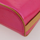 LOUIS VUITTON Monogram Vernis Sullivan Vertical Fuchsia Pink M91259 Auth 203839V-18