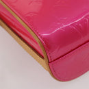 LOUIS VUITTON Monogram Vernis Sullivan Vertical Fuchsia Pink M91259 Auth 203839V-19
