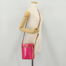 LOUIS VUITTON Monogram Vernis Sullivan Vertical Fuchsia Pink M91259 Auth 203839V-27