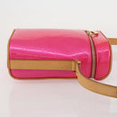 LOUIS VUITTON Monogram Vernis Sullivan Vertical Fuchsia Pink M91259 Auth 203839V-3