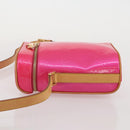 LOUIS VUITTON Monogram Vernis Sullivan Vertical Fuchsia Pink M91259 Auth 203839V-4