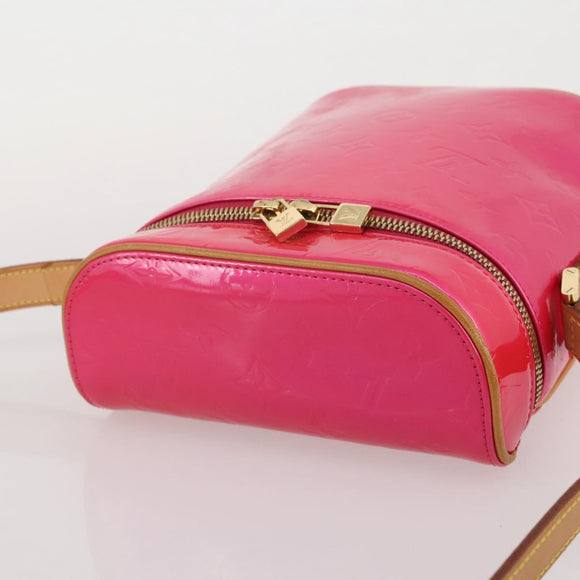 LOUIS VUITTON Monogram Vernis Sullivan Vertical Fuchsia Pink M91259 Auth 203839V