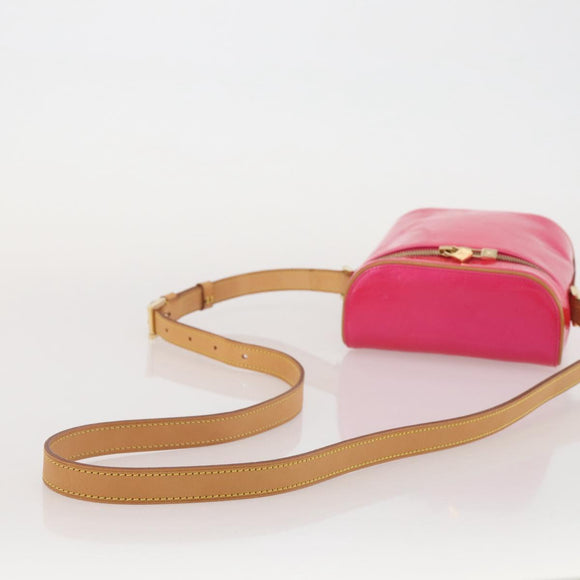 LOUIS VUITTON Monogram Vernis Sullivan Vertical Fuchsia Pink M91259 Auth 203839V