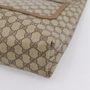 GUCCI GG Supreme Web Sherry Line Tote Bag PVC Beige Gold 39 02 003 Auth 203840-9