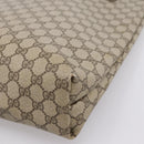 GUCCI GG Supreme Web Sherry Line Tote Bag PVC Beige Gold 39 02 003 Auth 203840-15