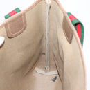 GUCCI GG Supreme Web Sherry Line Tote Bag PVC Beige Gold 39 02 003 Auth 203840-18