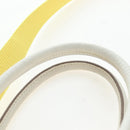 HERMES Garden File 28 Hand Bag Canvas 2way Yellow Silver Auth 203841SAV-9