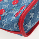LOUIS VUITTON Monogram denim Neverful Inside Out Bag Blue M14997 Auth 203843SM-16
