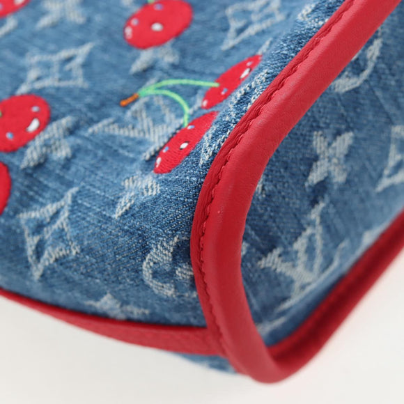 LOUIS VUITTON Monogram denim Neverful Inside Out Bag Blue M14997 Auth 203843SM