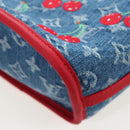 LOUIS VUITTON Monogram denim Neverful Inside Out Bag Blue M14997 Auth 203843SM-17