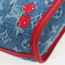 LOUIS VUITTON Monogram denim Neverful Inside Out Bag Blue M14997 Auth 203843SM-18