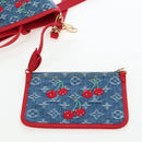 LOUIS VUITTON Monogram denim Neverful Inside Out Bag Blue M14997 Auth 203843SM-21