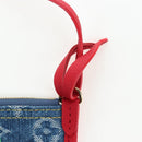 LOUIS VUITTON Monogram denim Neverful Inside Out Bag Blue M14997 Auth 203843SM-22