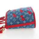 LOUIS VUITTON Monogram denim Neverful Inside Out Bag Blue M14997 Auth 203843SM-3