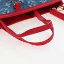 LOUIS VUITTON Monogram denim Neverful Inside Out Bag Blue M14997 Auth 203843SM-7