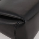 GUCCI Hand Bag Leather Black Gold Auth 203849-15