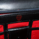 GUCCI Hand Bag Leather Black Gold Auth 203849-21