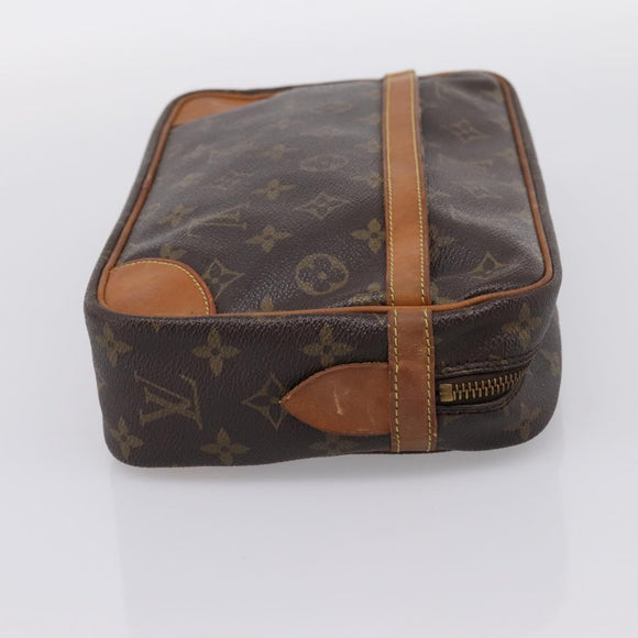 LOUIS VUITTON Monogram Compiegne 28 Clutch Bag M51845 LV Auth 203850