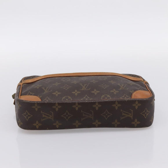 LOUIS VUITTON Monogram Compiegne 28 Clutch Bag M51845 LV Auth 203850