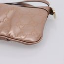 GUCCI GuccissimaGG Pouch Leather Pink Gold Tone 224073 Auth 203852A-14