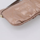 GUCCI GuccissimaGG Pouch Leather Pink Gold Tone 224073 Auth 203852A-15