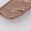 GUCCI GuccissimaGG Pouch Leather Pink Gold Tone 224073 Auth 203852A-17