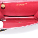 CHANEL Matelasse Chain Shoulder Bag Lamb Skin Black Gold Tone CC Auth 203853SAV-9