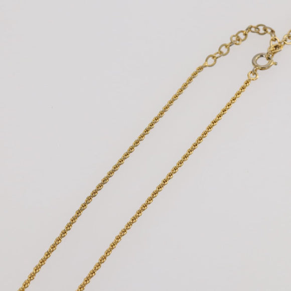 Christian Dior Necklace metal Gold Tone Auth 203858