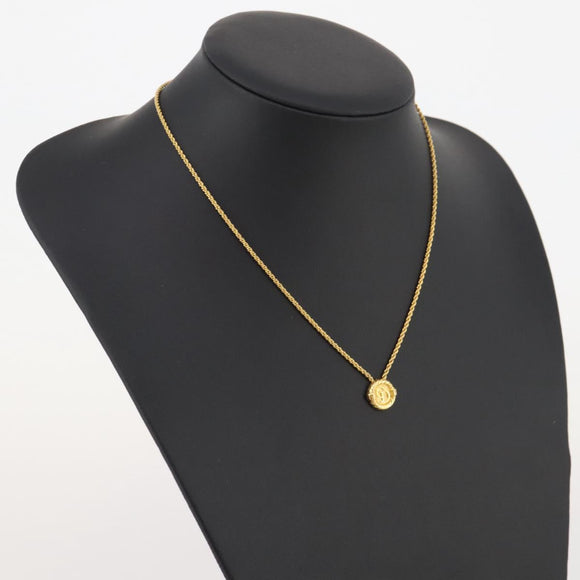 Christian Dior Necklace metal Gold Tone Auth 203858