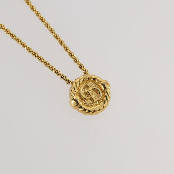 Christian Dior Necklace metal Gold Tone Auth 203858