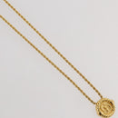 Christian Dior Necklace metal Gold Tone Auth 203858-4
