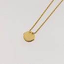 Christian Dior Necklace metal Gold Tone Auth 203858-9