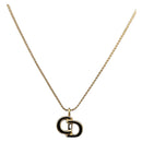 Christian Dior Necklace metal Gold Tone Auth 203859-1