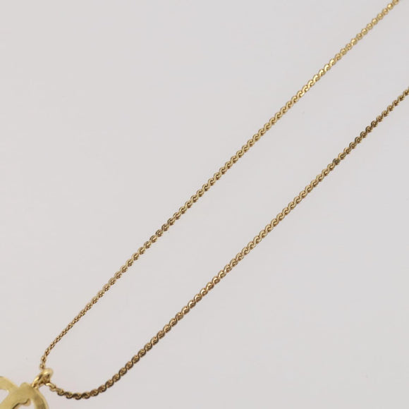 Christian Dior Necklace metal Gold Tone Auth 203859