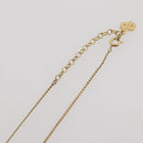 Christian Dior Necklace metal Gold Tone Auth 203859-12