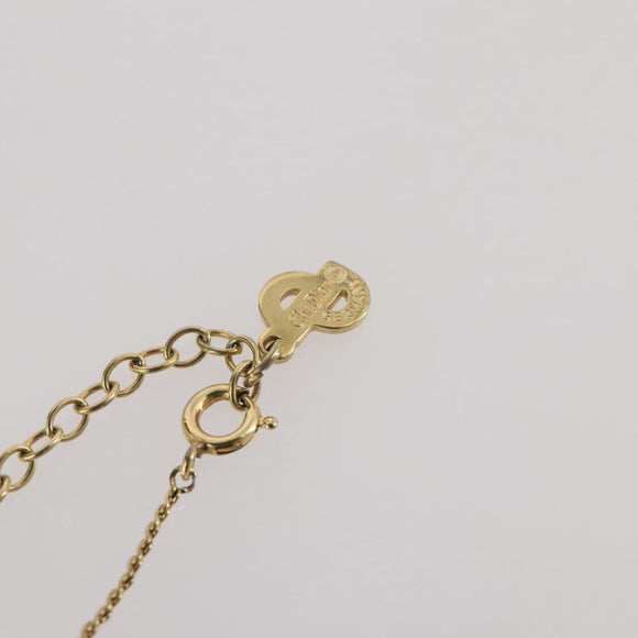 Christian Dior Necklace metal Gold Tone Auth 203859