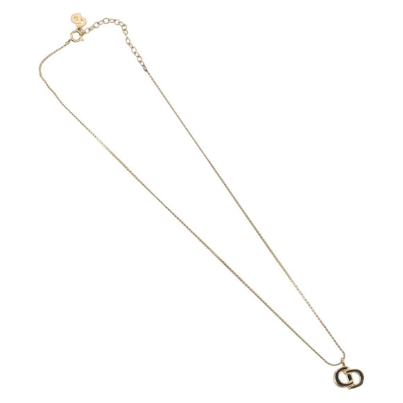 Christian Dior Necklace metal Gold Tone Auth 203859