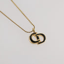 Christian Dior Necklace metal Gold Tone Auth 203859-3
