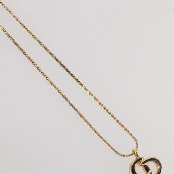 Christian Dior Necklace metal Gold Tone Auth 203859